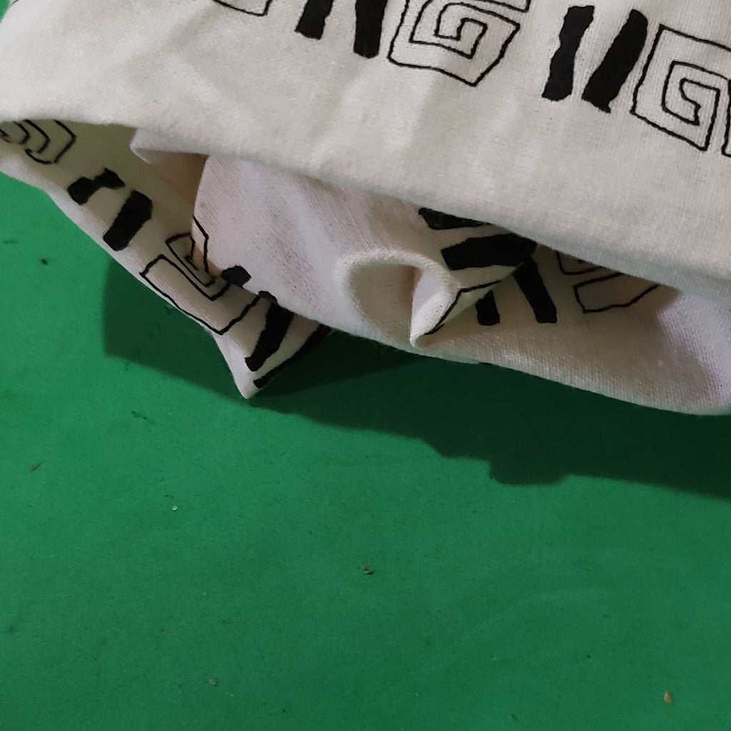 Black and white design fabric