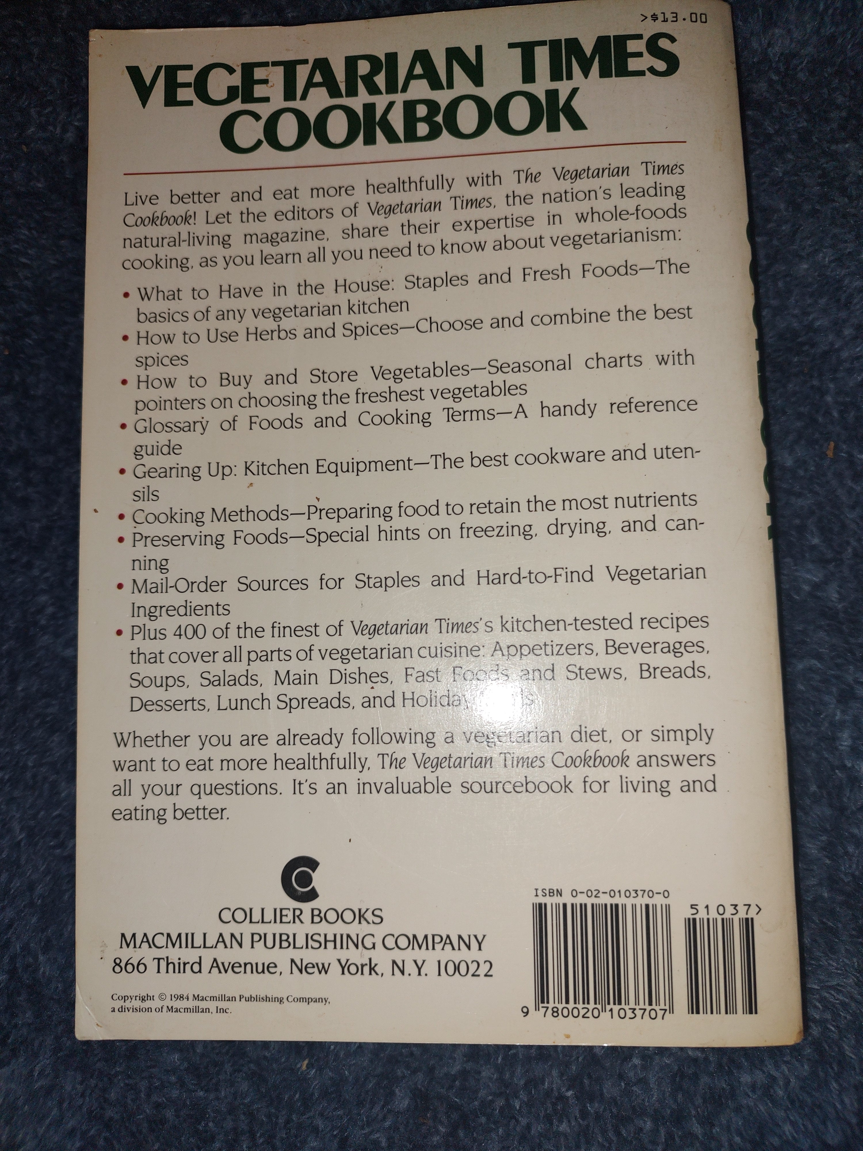 Vegetarian times cookbook