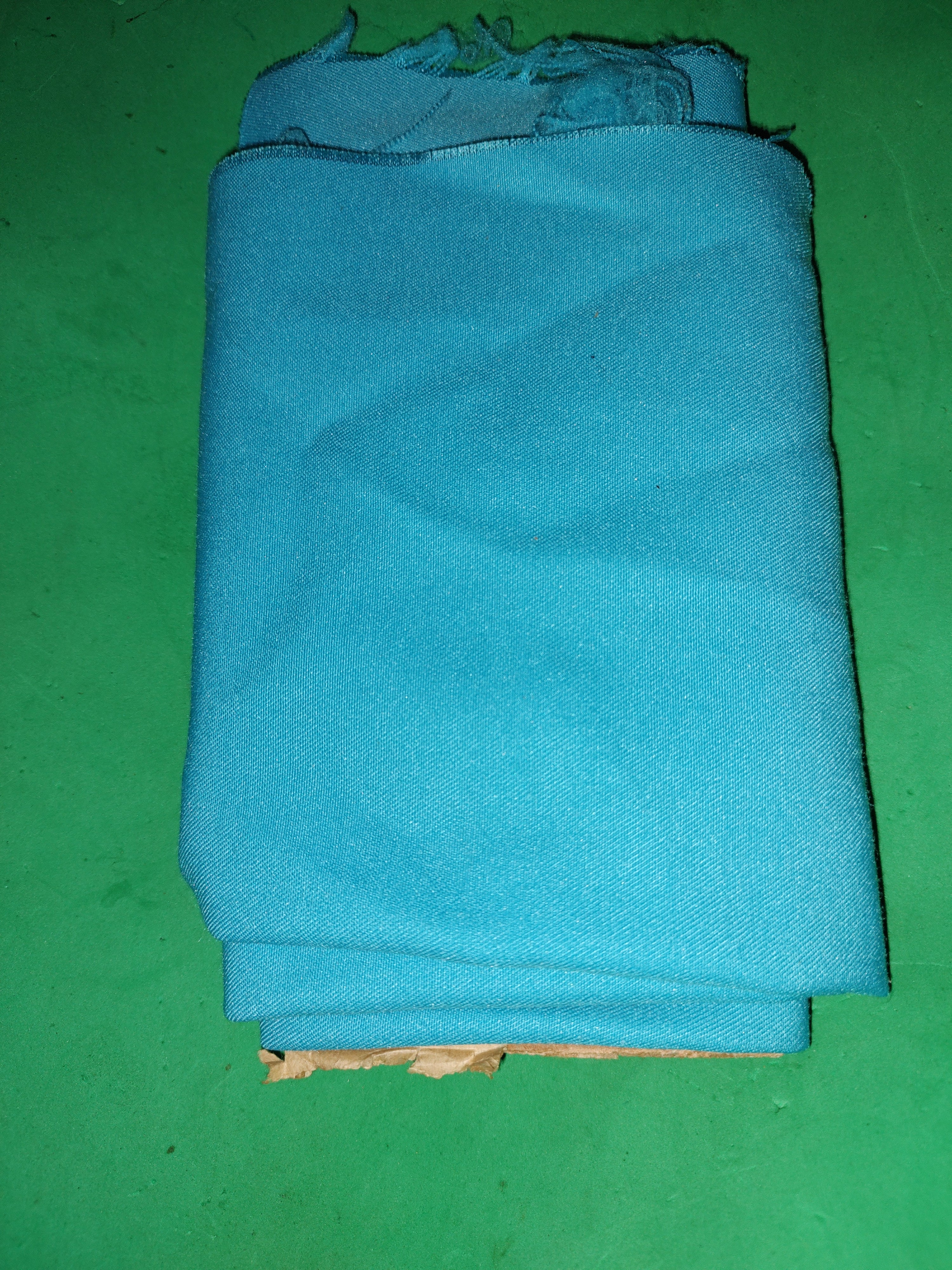 Blue thin fabric