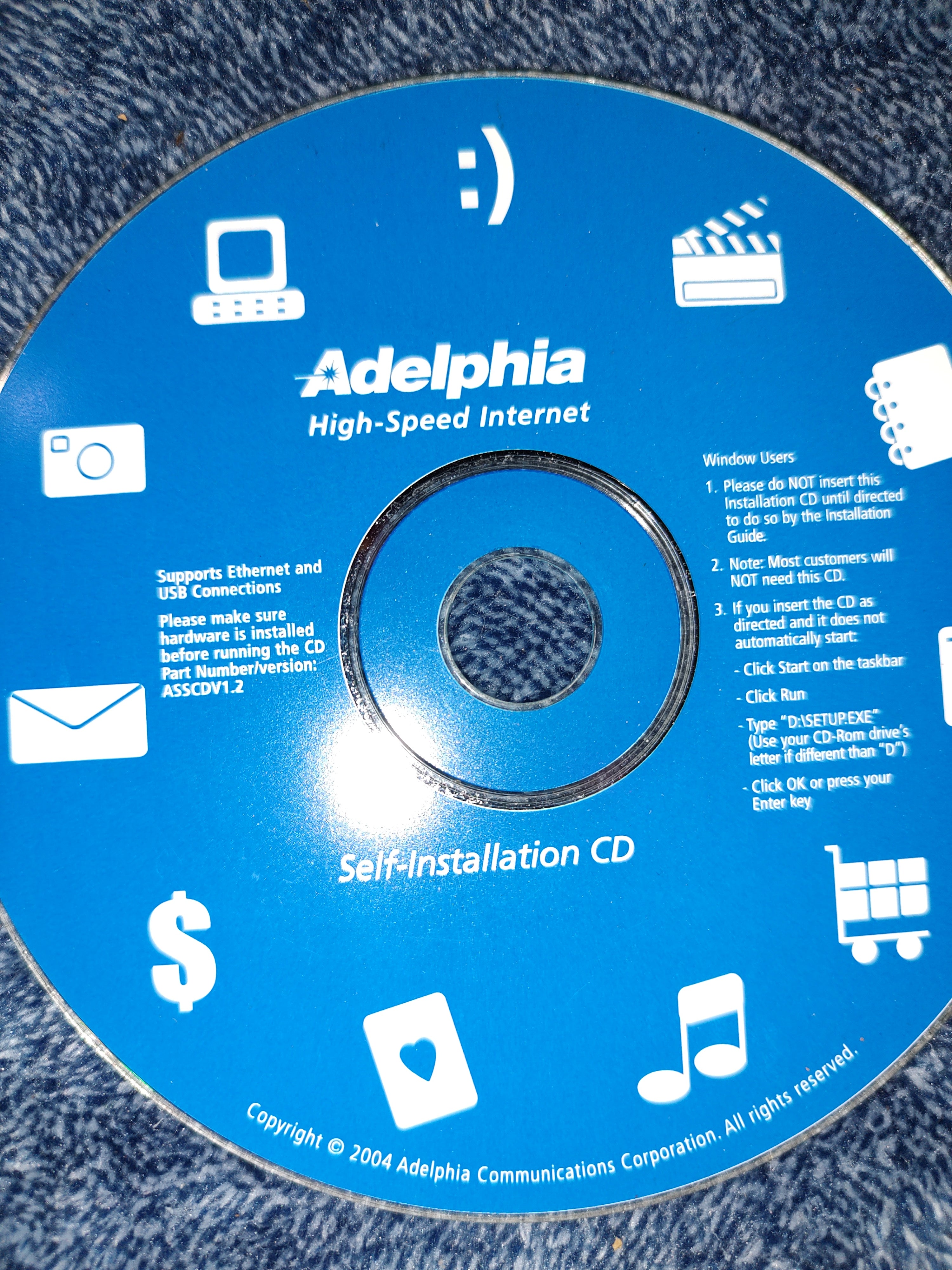 Adelphia install cd