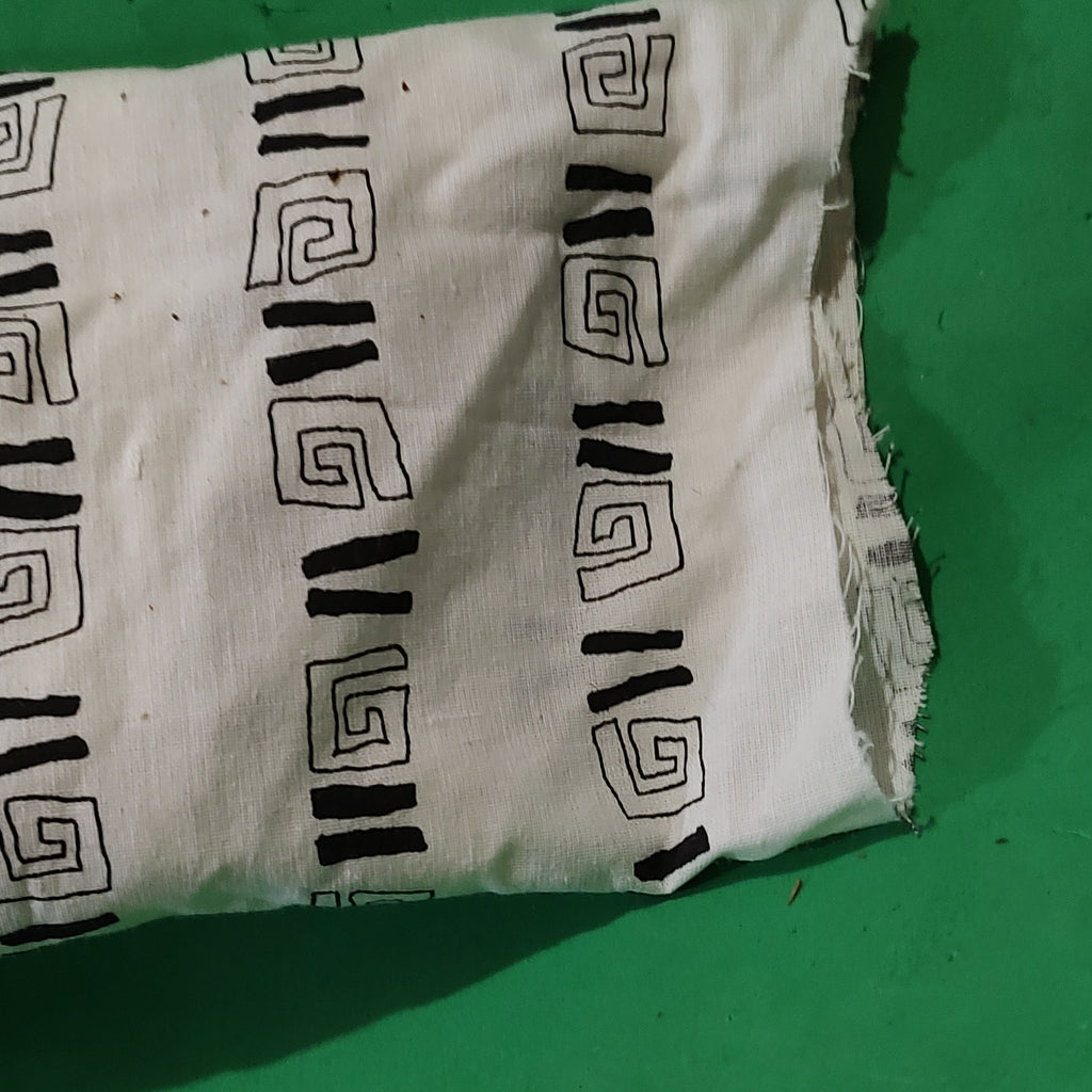 Black and white design fabric