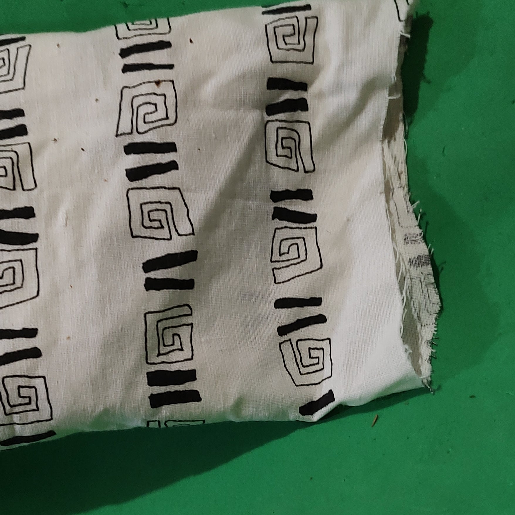 Black and white design fabric